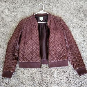 Halogen Leather Jacket